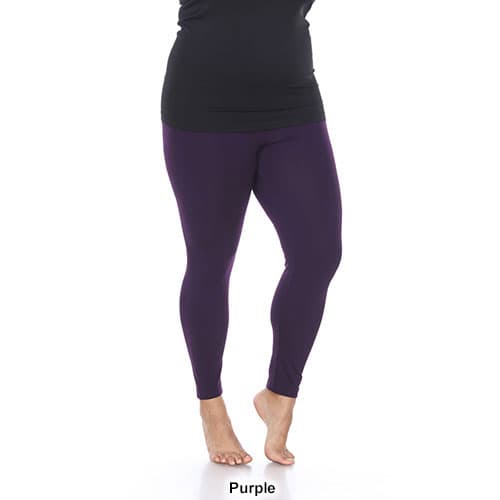 Plus Size White Mark Super Stretch Solid Leggings