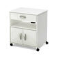South Shore Axess Microwave Cart on Wheels - White - image 1