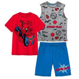 Boys &#40;4-7&#41; Spider-Man 3pc. Tee & Shorts Set - Red