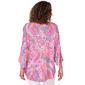 Womens Ruby Rd. Bright Blooms Knit Paisley Turkish Blouse - image 2