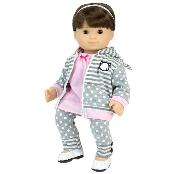 Sophia's® 3pc. Panda Hooded Sweatshirt &amp; Leggings Set