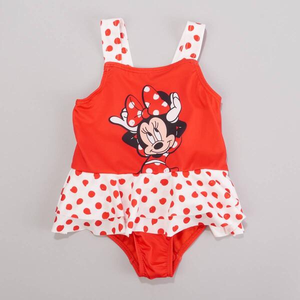 Toddler Girl Disney&#40;R&#41; Minnie Mouse Dot One Piece Swimsuit - image 