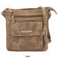 Stone Mountain Nubuck Perforated Vinyl Flap Crossbody - image 6