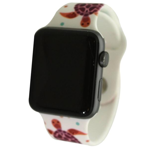 Womens Olivia Pratt&#8482; Apple Watch Band - 8844-TURTLESANDCORAL