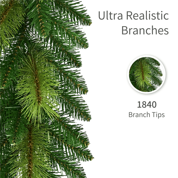 Puleo International 100ft. Artificial Green Spruce Garland