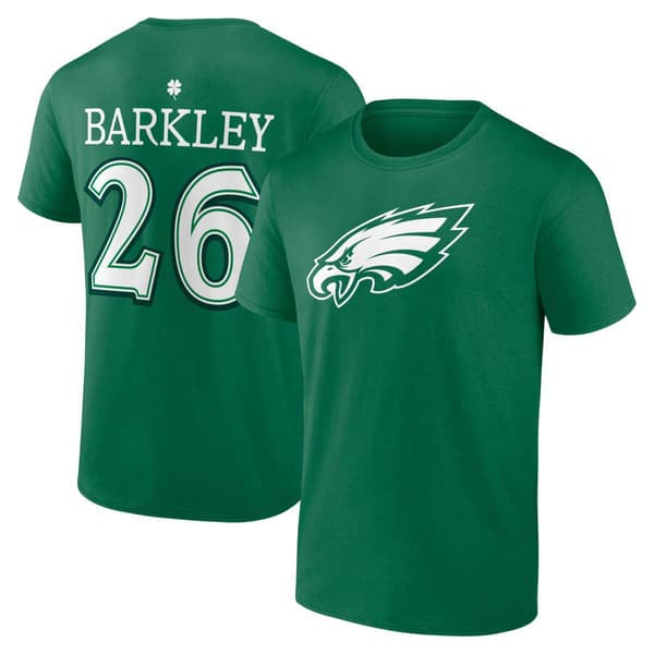 Mens Fanatics Eagles Saquon Barkley Number 26 Tee