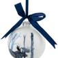 Northlight White & Blue Moose Glass Christmas Ball Ornament - image 4