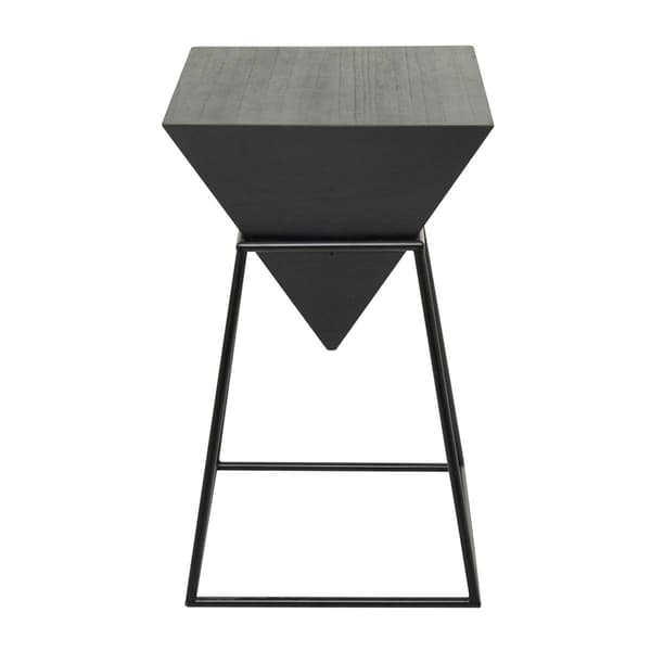 9th & Pike® Black Metal Modern Accent Table