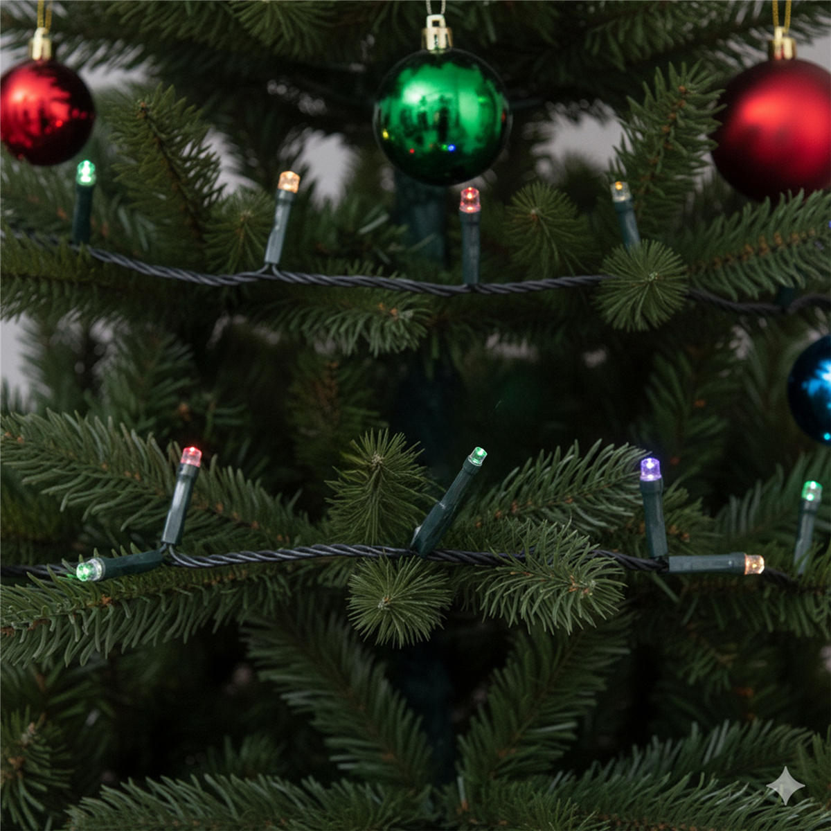 Hofert 16.5ft. Multicolor LED 8-Function Cluster Christmas Lights