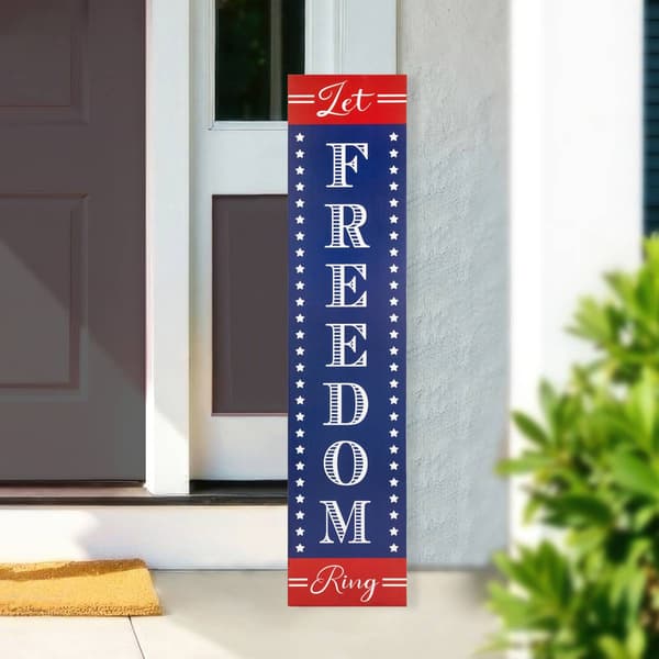 Northlight Seasonal Let Freedom Ring Porch Board Sign - image 