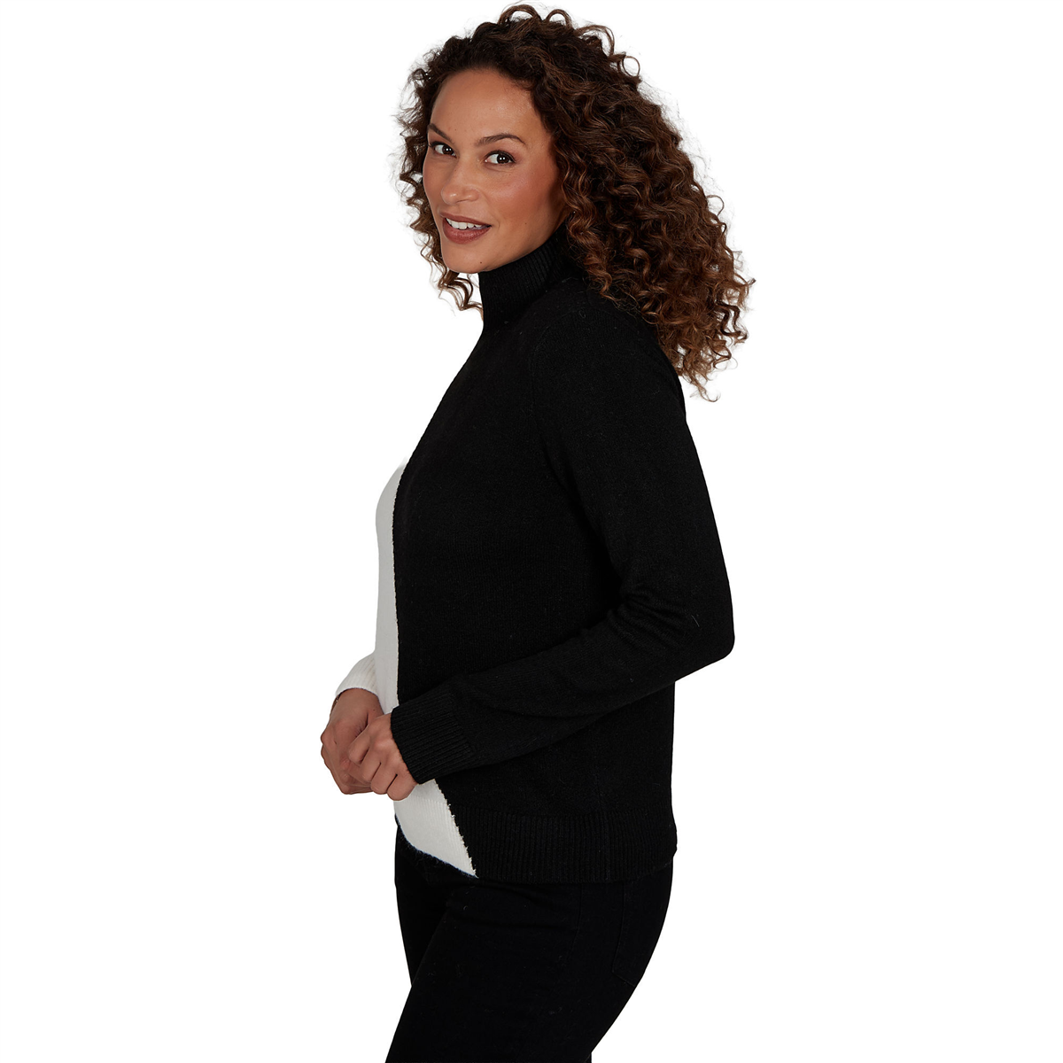 Womens Skye’s the Limit Fashion Essentials Color Block Sweater
