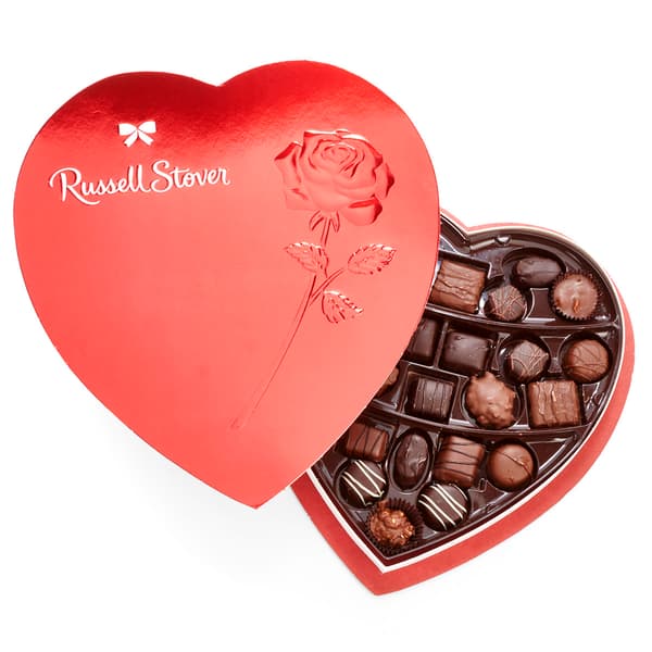 Russell Stover 15oz Assorted Chocolate Heart Box