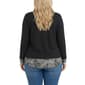 Plus Size NY Collection Long Sleeve Two In One Sweater - image 2