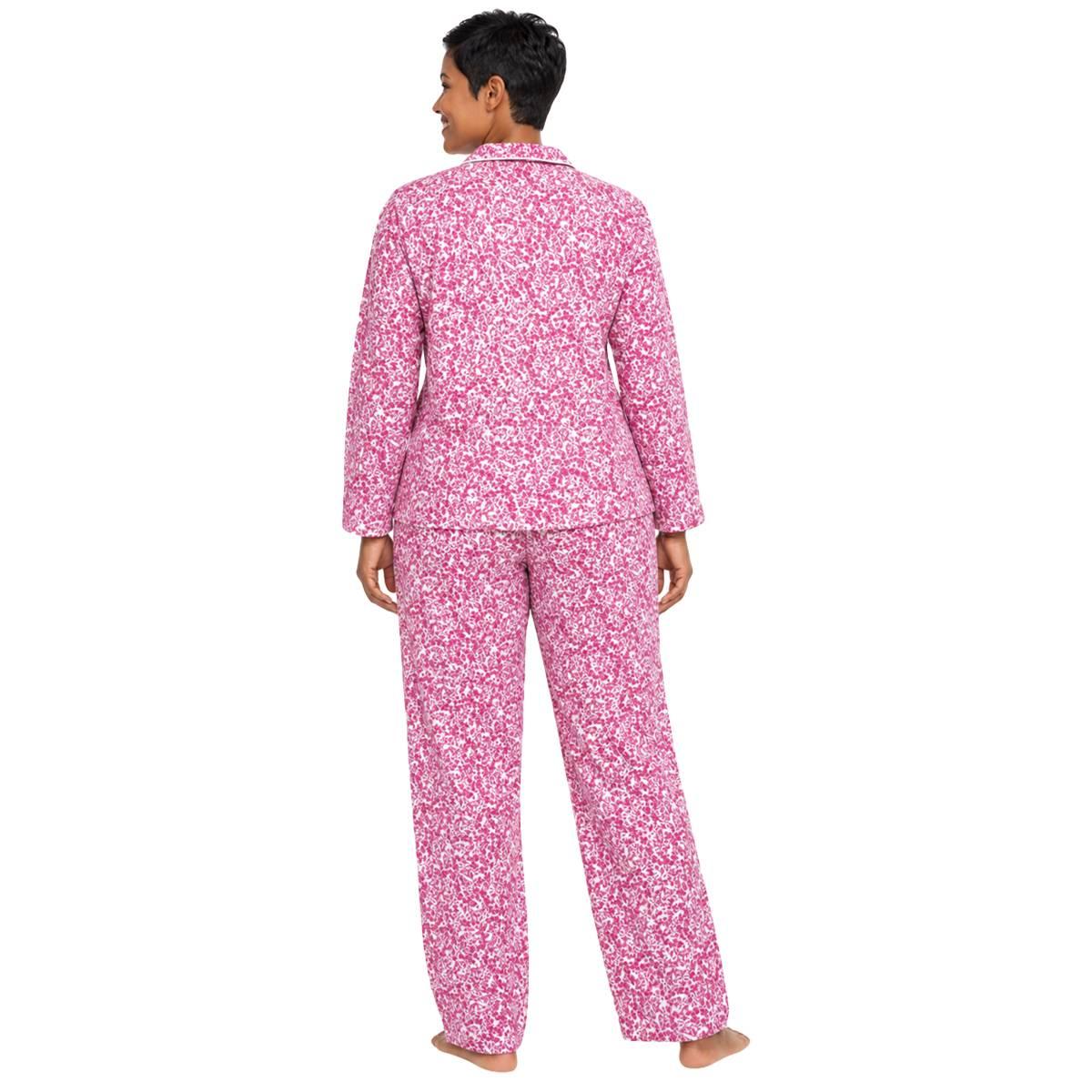 Petite Carole Hochman Floral Long Sleeve Pajama Set