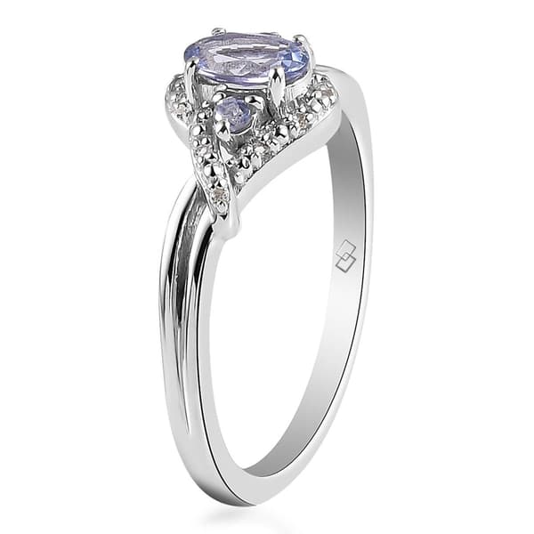 Gemstones Classics™ Sterling Silver Oval Tanzanite Ring