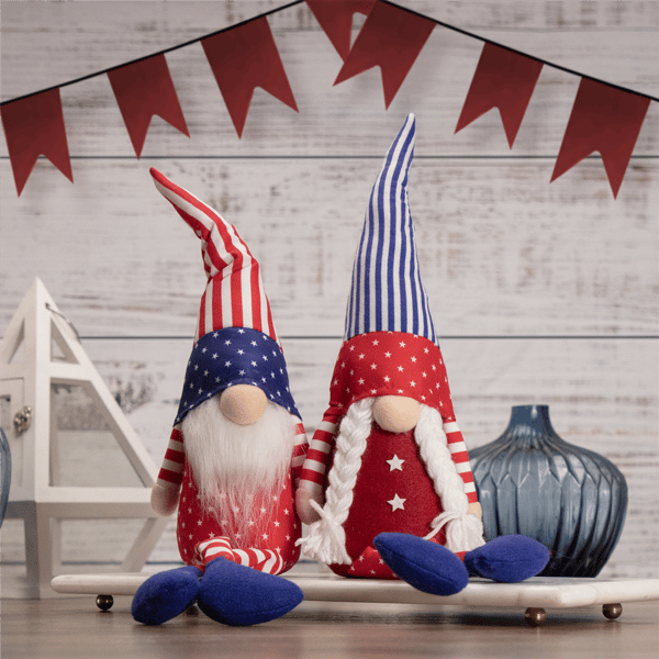 Northlight 17.75in. Stars & Stripes Patriotic Gnome Boy