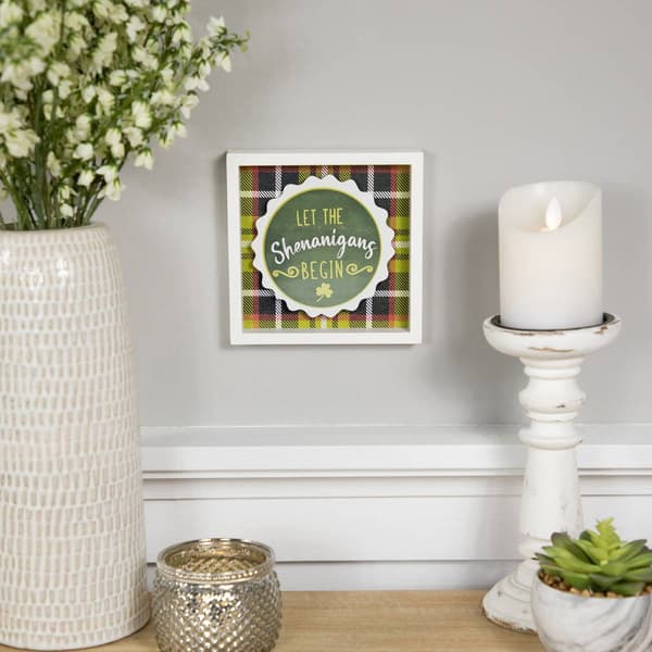 Northlight Seasonal Let the Shenanigans Begin Wall Sign