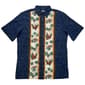 Mens Campia Short Sleeve Pineapple Button Down Shirt - Navy - image 2