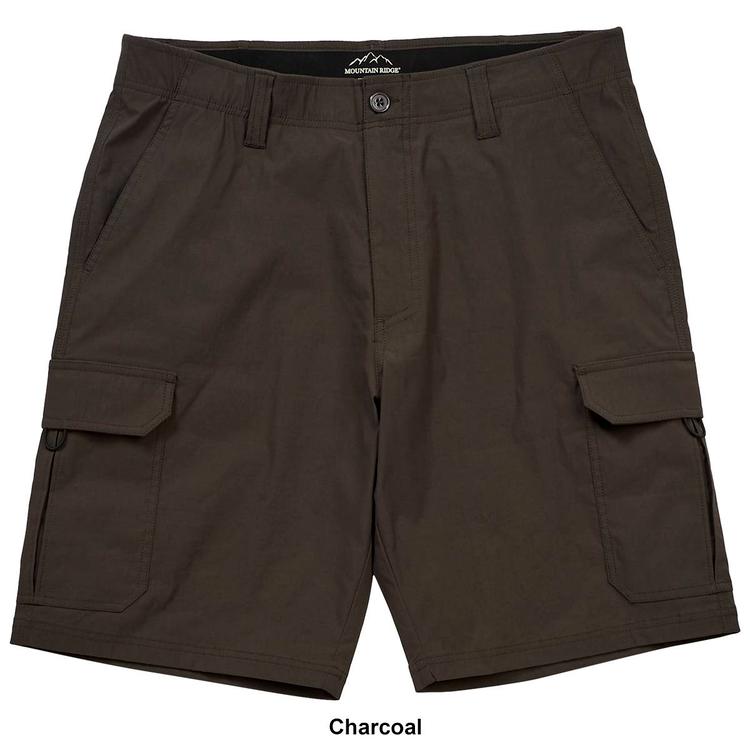 Mens Mountain Ridge Flex Waist Cargo Shorts