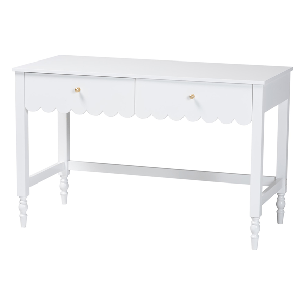 Baxton Studio Roni Writing Desk with Drawers - image 