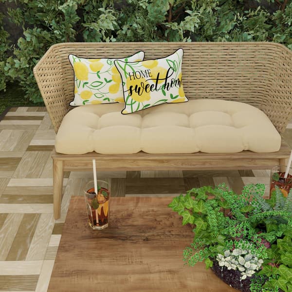 Jordan Manufacturing Home Sweet Home Lemons Lumbar Throw Pillow