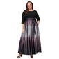 Plus Size SLNY 3/4 Sleeve Ombre Charmuese Gown - image 1