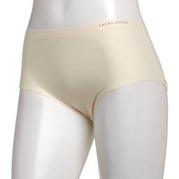 Womens Laura Ashley(R) Brushed Micro Yellow Brief Panties LS4063KZ