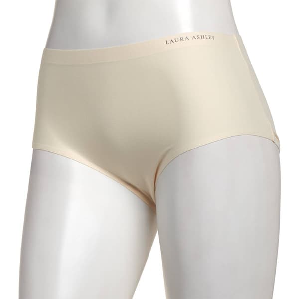 Womens Laura Ashley(R) Brushed Micro Yellow Brief Panties LS4063KZ - image 