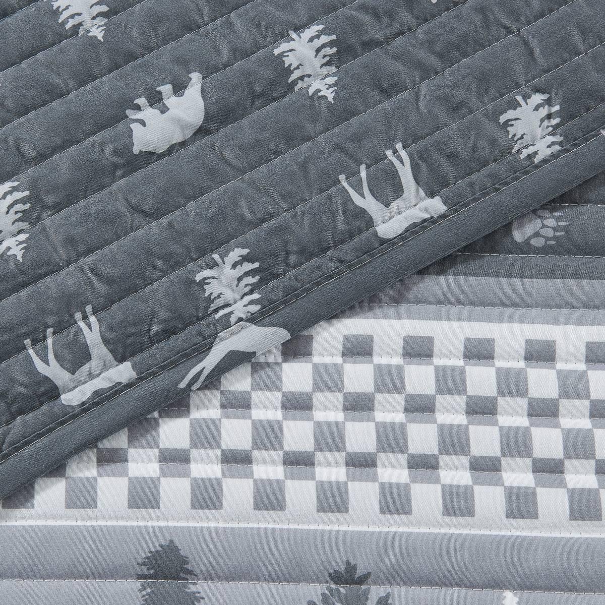 FreshFolds Matthew 3pc. Reversible Rustic Landscape Quilt Set
