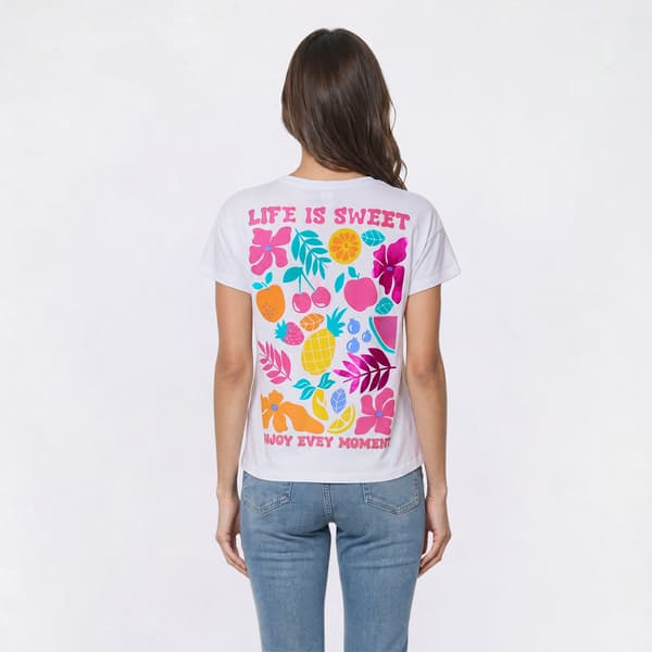 Womens Bare Your Soul By Sweet Soul Strawberry Pocket Tee