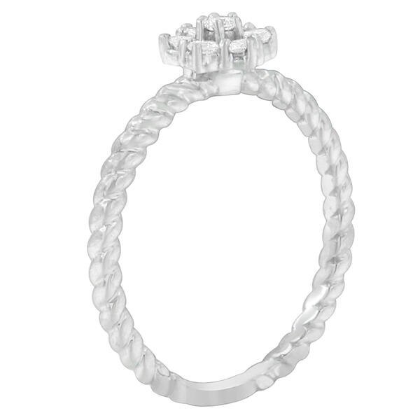 Eternal Promise&#8482; 10kt. White Gold Diamond Cluster Ring