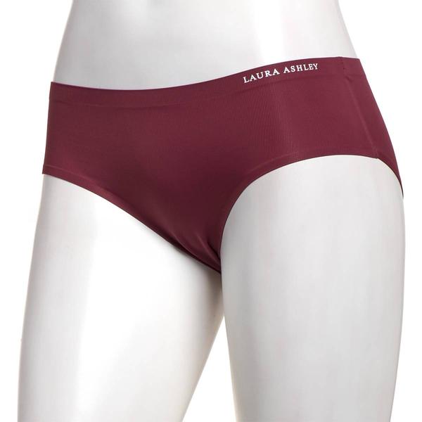 Womens Laura Ashley(R) Ribbed Laser Hipster Panties - LS8444BC