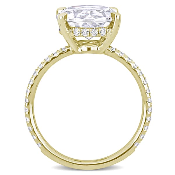 Gemstone Classics™ 10kt. Yellow Gold 4 7/8ctw. Moissanite Ring