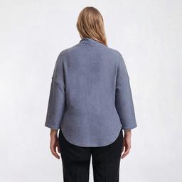 Plus Size Robert Louis 3/4 Drop Shoulder Sleeve Sweater