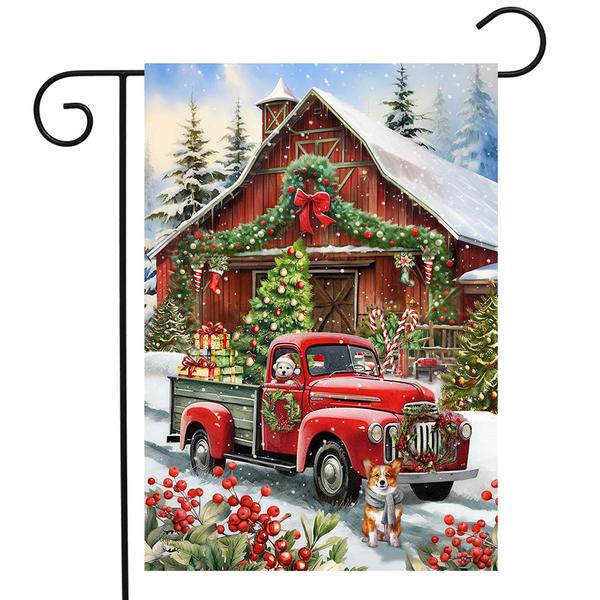 Briarwood Lane Country Christmas Garden Flag - image 