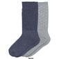 Womens HUE 2pk. Text Wool Crew Socks - image 4