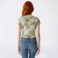 Juniors C-Life Camo Print Peanuts Crop Tee - image 2