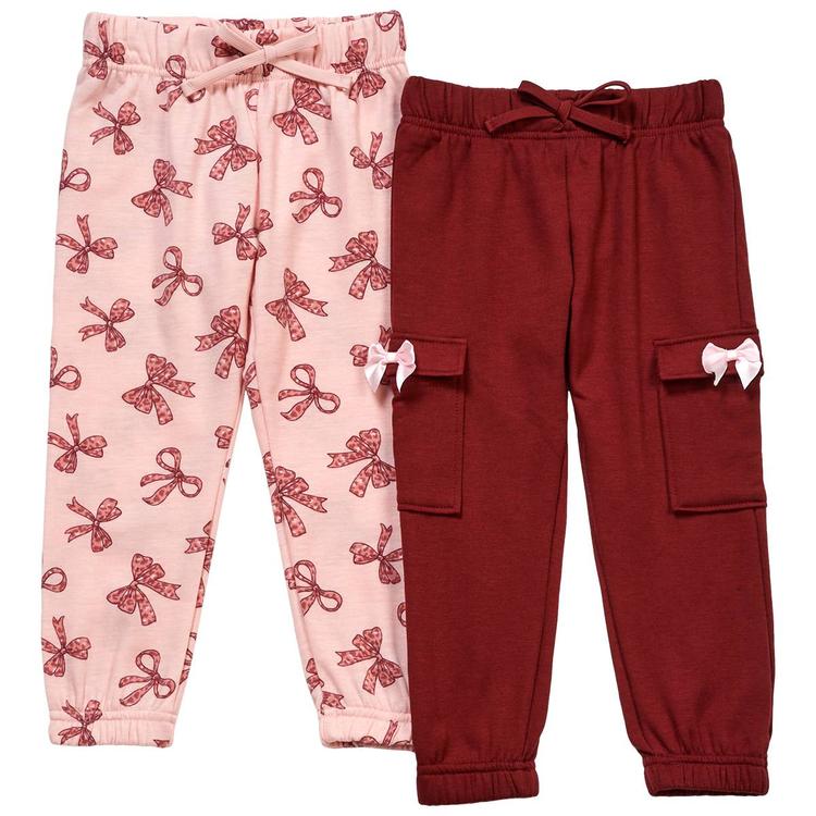 Girls (7-12) Btween(R) 2pk. Bows Cargo/Tapered Joggers