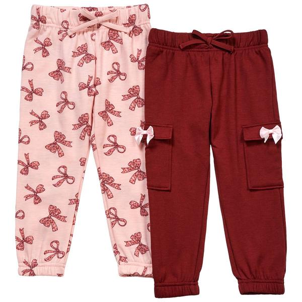 Girls (4-6x) Btween(R) 2pk. Bows Cargo/Tapered Joggers