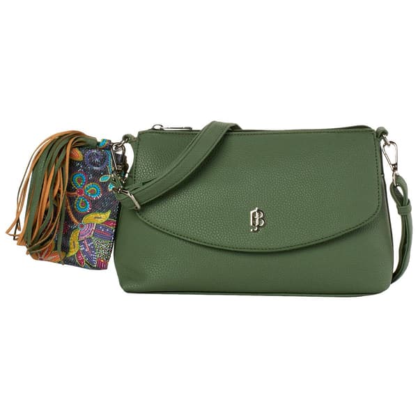 Womens Julia Buxton Tess Crossbody w/ Coin Purse & Tassel - image 