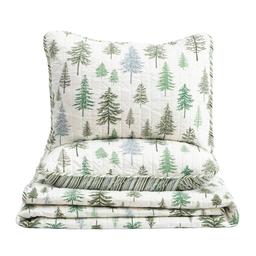 FreshFolds 3pc. Forest Reversible Microfiber Quilt Set