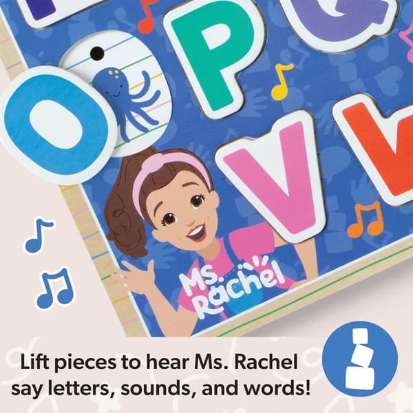 Melissa & Doug&#174; Ms. Rachel&#8482; Wooden Phonics Alphabet Sound Puzzle