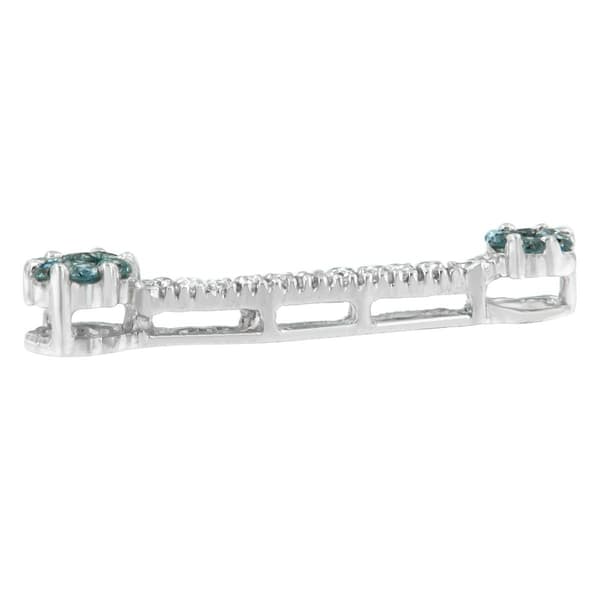 Diamond Classics&#8482; Treated Blue Diamond Drop Necklace