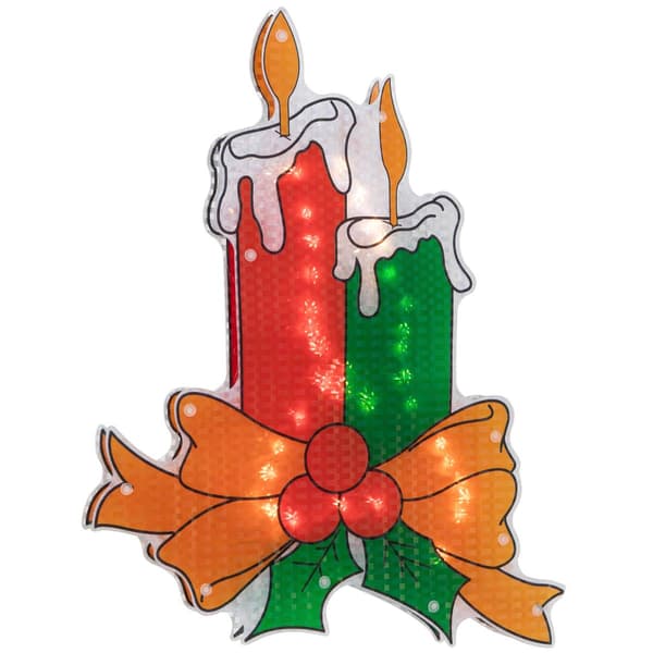 Northlight Seasonal 17in. Candle Christmas Window Silhouette