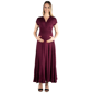 Plus Size 24/7 Comfort Apparel Cap Sleeve Maternity Maxi Dress - image 1