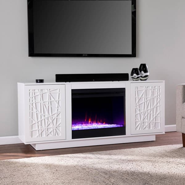 Southern Enterprises Delgrave Color Changing Fireplace