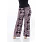 Plus Size White Mark Printed Palazzo Pants - Black/Fuchsia - image 1