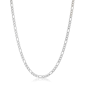 Mens Lynx Stainless Steel 4mm Figaro Chain Necklace - image 1