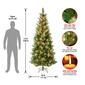 National Tree 7.5ft. Charleston Pine Slim Pre-Lit Christmas Tree - image 4