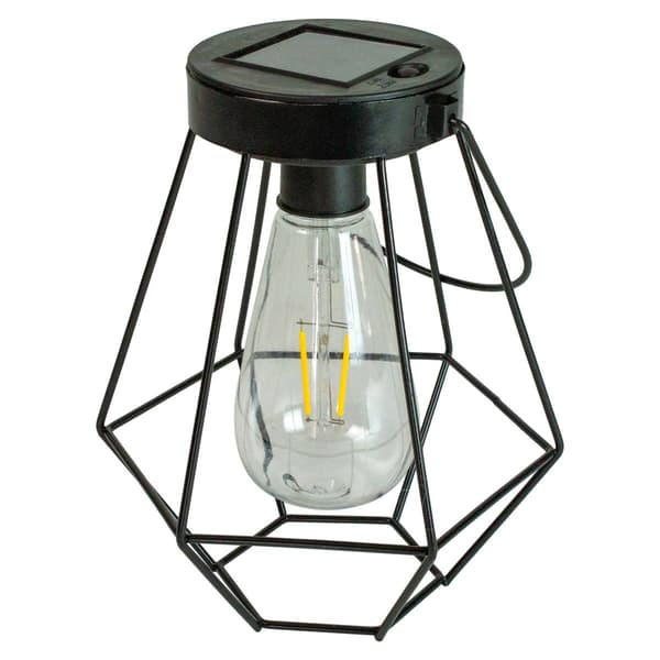 Northlight Seasonal 7.5in. Geometric Hanging Solar Lantern